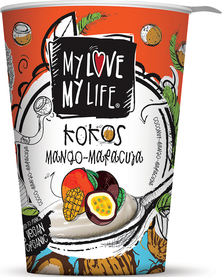 Bio zakysaný kokosový Mango Marakuja My Love My Life 180 g