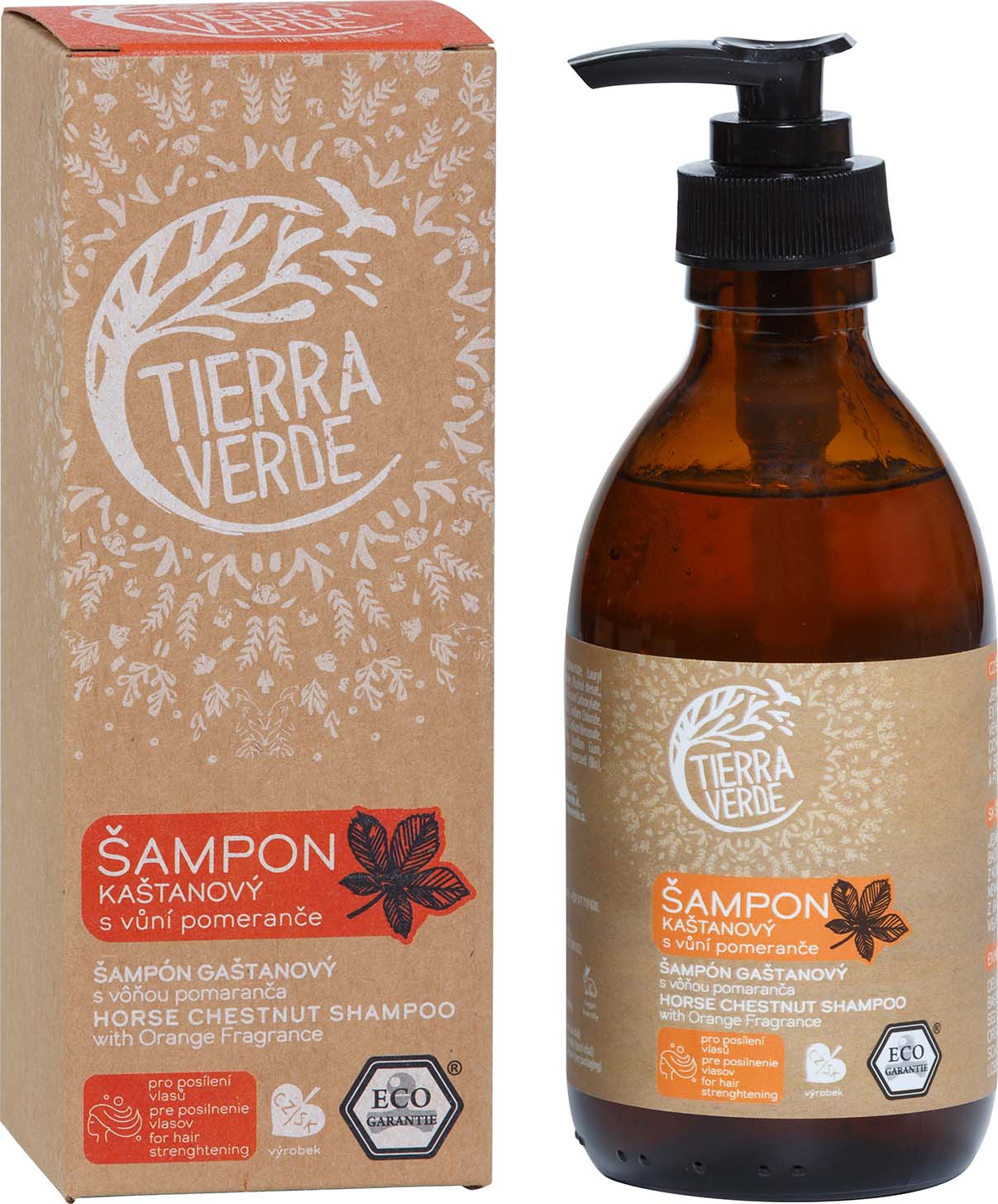 Kaštanový šampon pro posílení vlasů Tierra Verde 230 ml