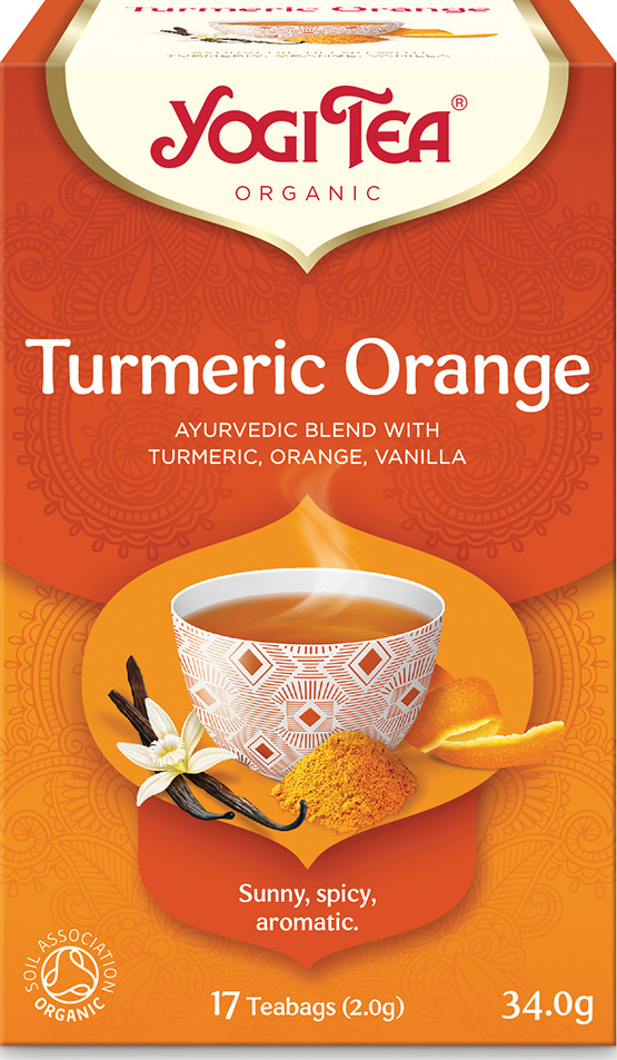 Bio Kurkuma Pomeranč Yogi Tea 17 x 2 g